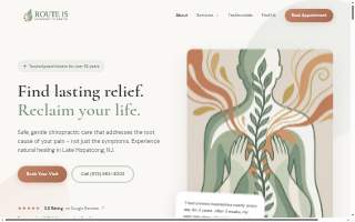 Route 15 Chiropractic Center website