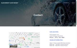 Cleanway Car Wash of Irvington website