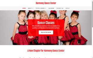 Harmony Dance Center of Irvington website