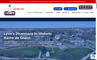 Lyons Pharmacy website
