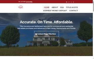 Mega Title, LLC of Irvington website