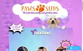 Paws and Suds Mobile Pet Grooming website