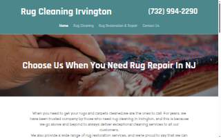 Rug Cleaning Irvington website