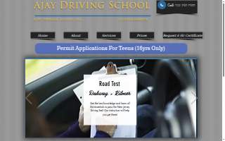 Ajay Driving School website