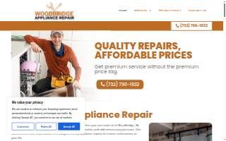Appliance Repair Woodbridge Experts website