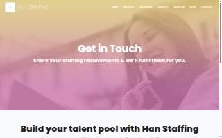 Han Staffing website