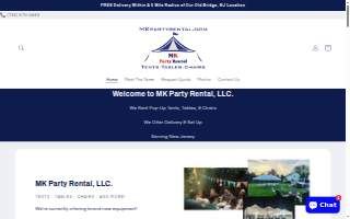 MK Party Rental, LLC. of Iselin website