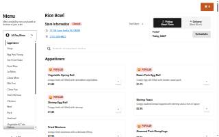 Rice Bowl website