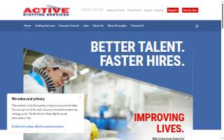 Active Staffing Services - Jersey City website