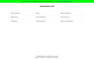 Artusa Law Firm PC website