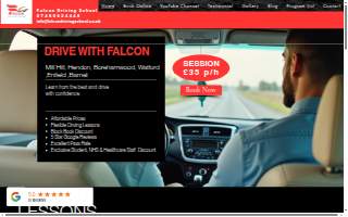 Falcon All City Driving School website