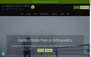 Garden State Pain & Orthopedics website