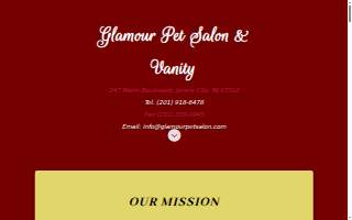 Glamour Pet Salon & Spa website