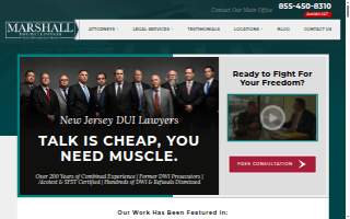 Marshall DWI / DUI Lawyers website