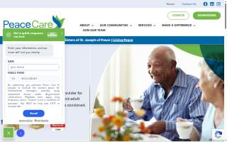 Peace Care St Josephs website