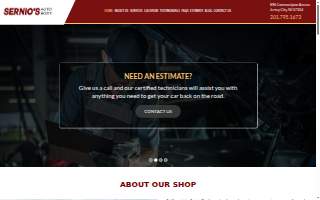 Sernio's Auto Body website