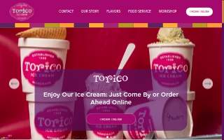 Torico Ice Cream website