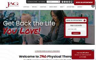 JAG Physical Therapy of Wayne website