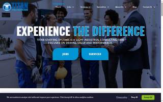 Titan Staffing Systems website