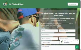 DG Printing USA website