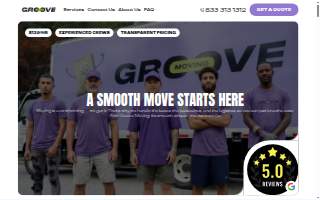 Groove Moving website