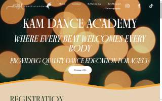 KAM Dance Academy website
