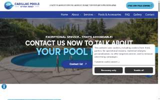 Cadillac Pools Of New Jersey website