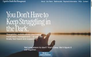 Cognitive Health Med Management website