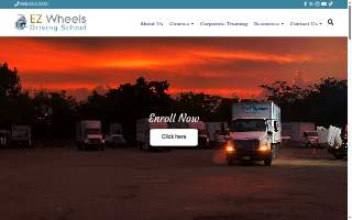 EZ Wheels Driving School website