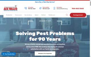 Ace Walco Termite & Pest Control website