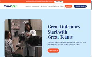 CareVet of All Pets website
