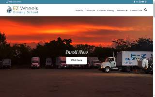 EZ Wheels Driving School of Linden website