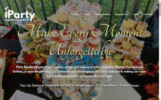 iParty Signature Events website