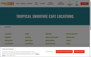 Tropical Smoothie Cafe of Neosho website