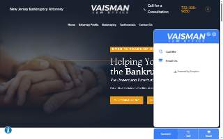 Vaisman Law Office of Linden website