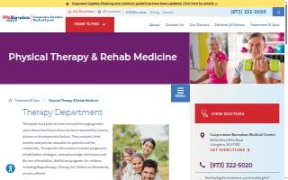 Cooperman Barnabas Medical Center Outpatient Rehabilitation Center in Livingston website