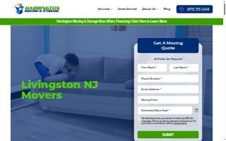 Harrington Moving & Storage website