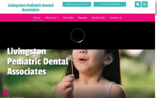 Livingston Pediatric Dental website