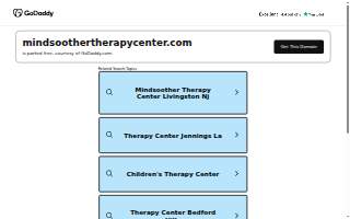 Mindsoother Therapy Center website