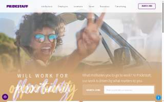 PrideStaff website