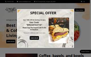 Seymours Cafe website