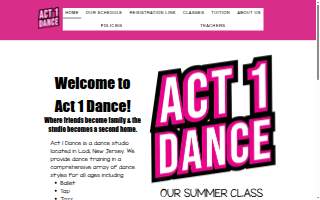 Act 1 Dance website