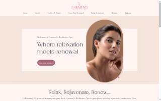 Carmen's Aesthetics Spa website