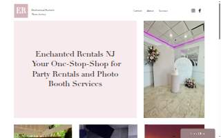 Enchanted Rentals NJ website
