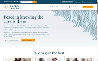 Executive Home Care of Bergen County website