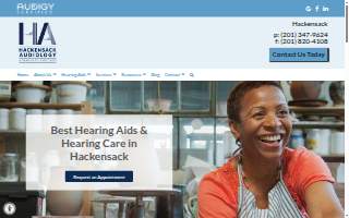 Hackensack Audiology & Hearing Aid Associates website