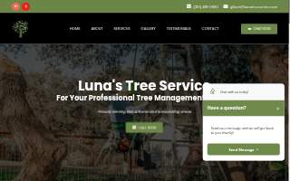 Luna's Tree Service of Harrison website