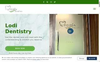 Utopia Dental Arts website