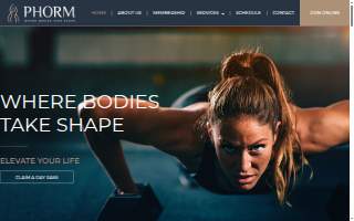 Phorm Fitness Personal Training of Long Branch website