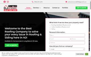 United Exteriors INC of Long Branch website
